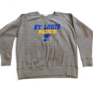 XL Mens Champion St. Louis Blues Crewneck Sweater Heather Grey NHL